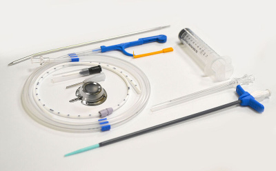 Система для венозно-артериального доступа c портом эллипсовидным PORT TI (титановым) с катетером 8 F и набором для установки купить оптом в Владикавказе