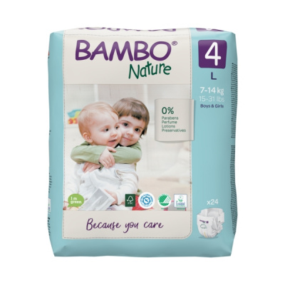 Эко-подгузники Bambo Nature 3 (4-8 кг), 52 шт купить оптом в Владикавказе
