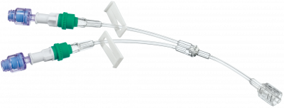 Удлинительная Y-линия с 2-мя коннекторами Сэйффлоу и возвратным клапаном 12 см купить оптом в Владикавказе