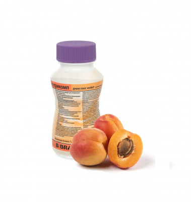 Нутрикомп Дринк Плюс Файбер с персиково-абрикосовым вкусом 200 мл. в пластиковой бутылке купить оптом в Владикавказе
